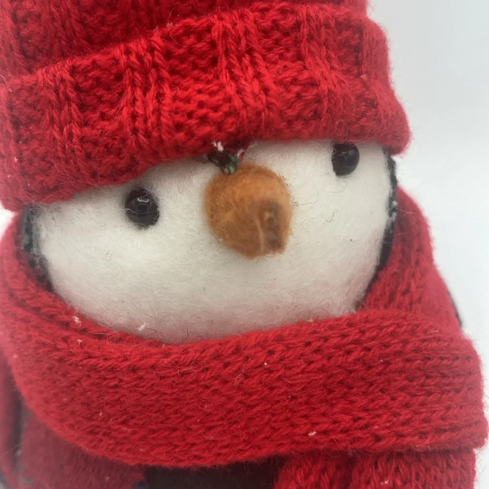 2017 Target Christmas Winter Wonderland Featherly Friends bird red plaid 7”
